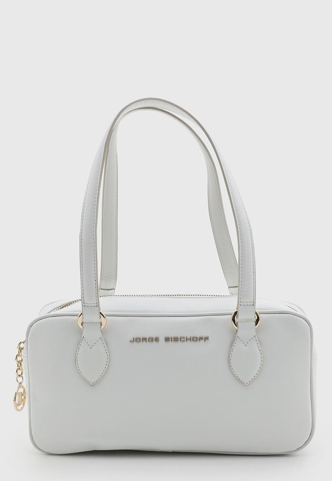 Bolsa Feminina Jorge Bischoff Média Couro Branca