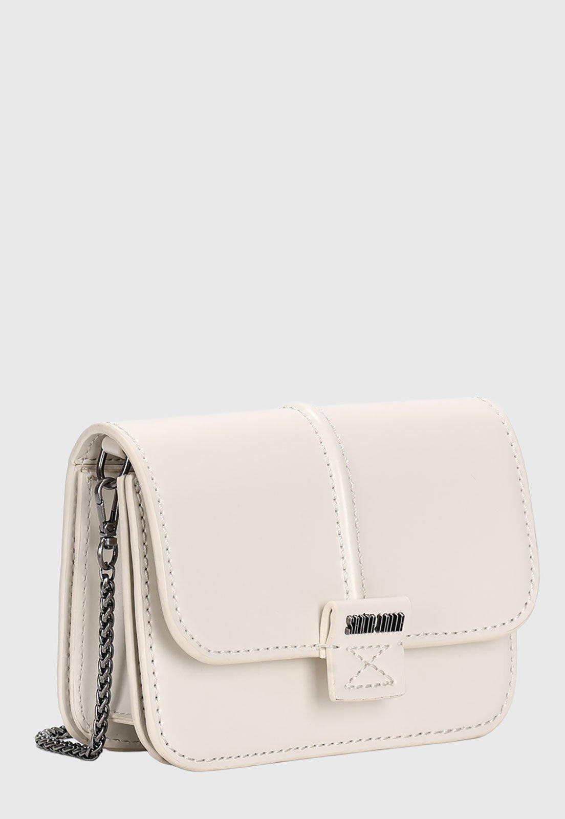 Bolsa Feminina Santa Lolla Alça Corrente Branca