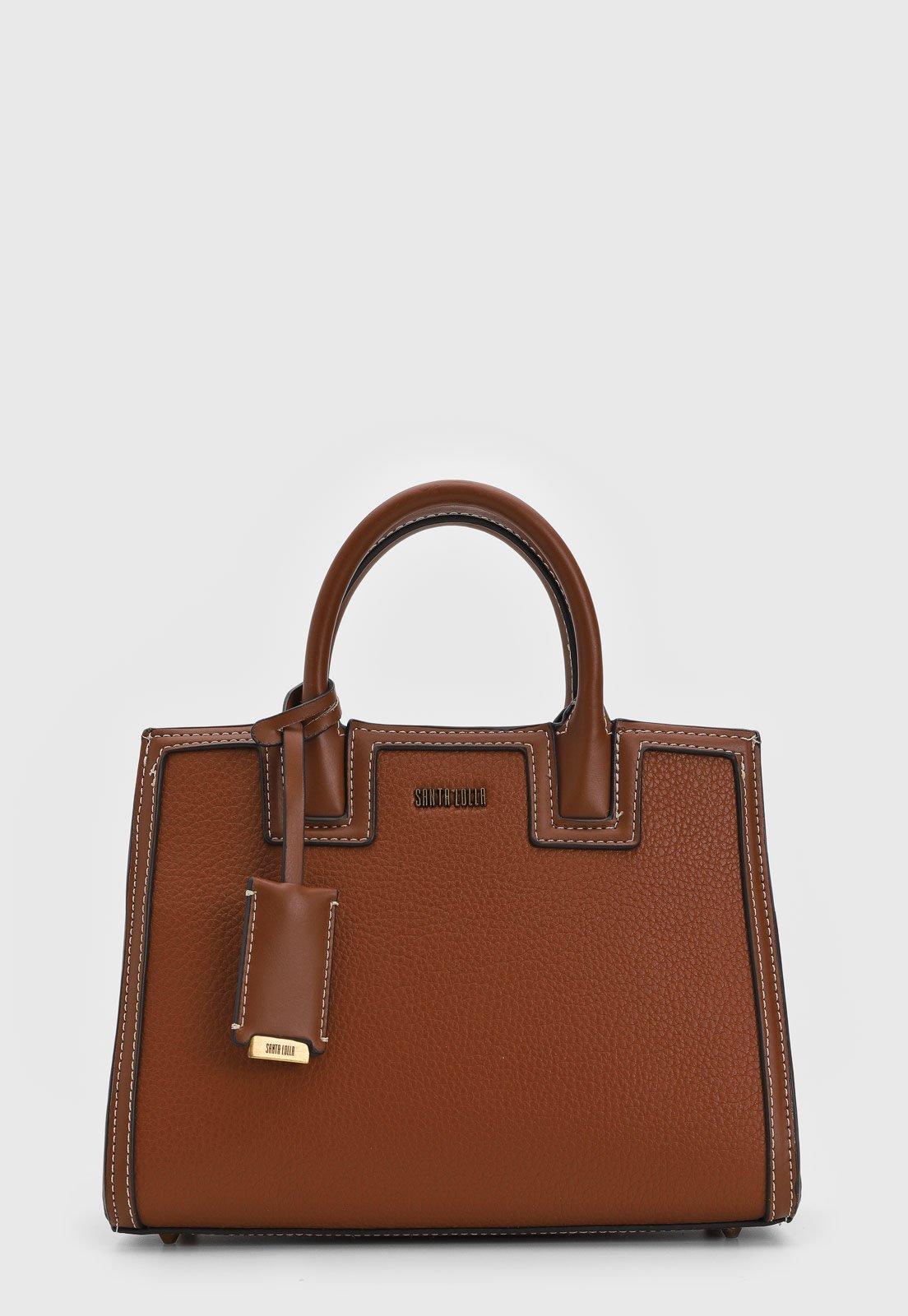 Bolsa Tiracolo Santa Lolla Alça Dupla Marrom