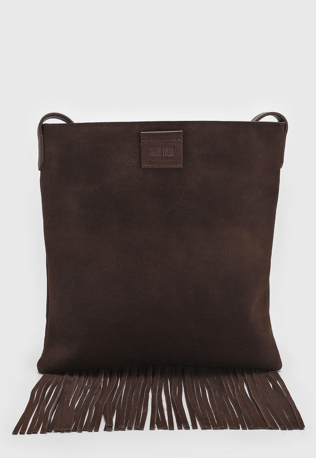 Bolsa Feminina Santa Lolla Franjas Marrom