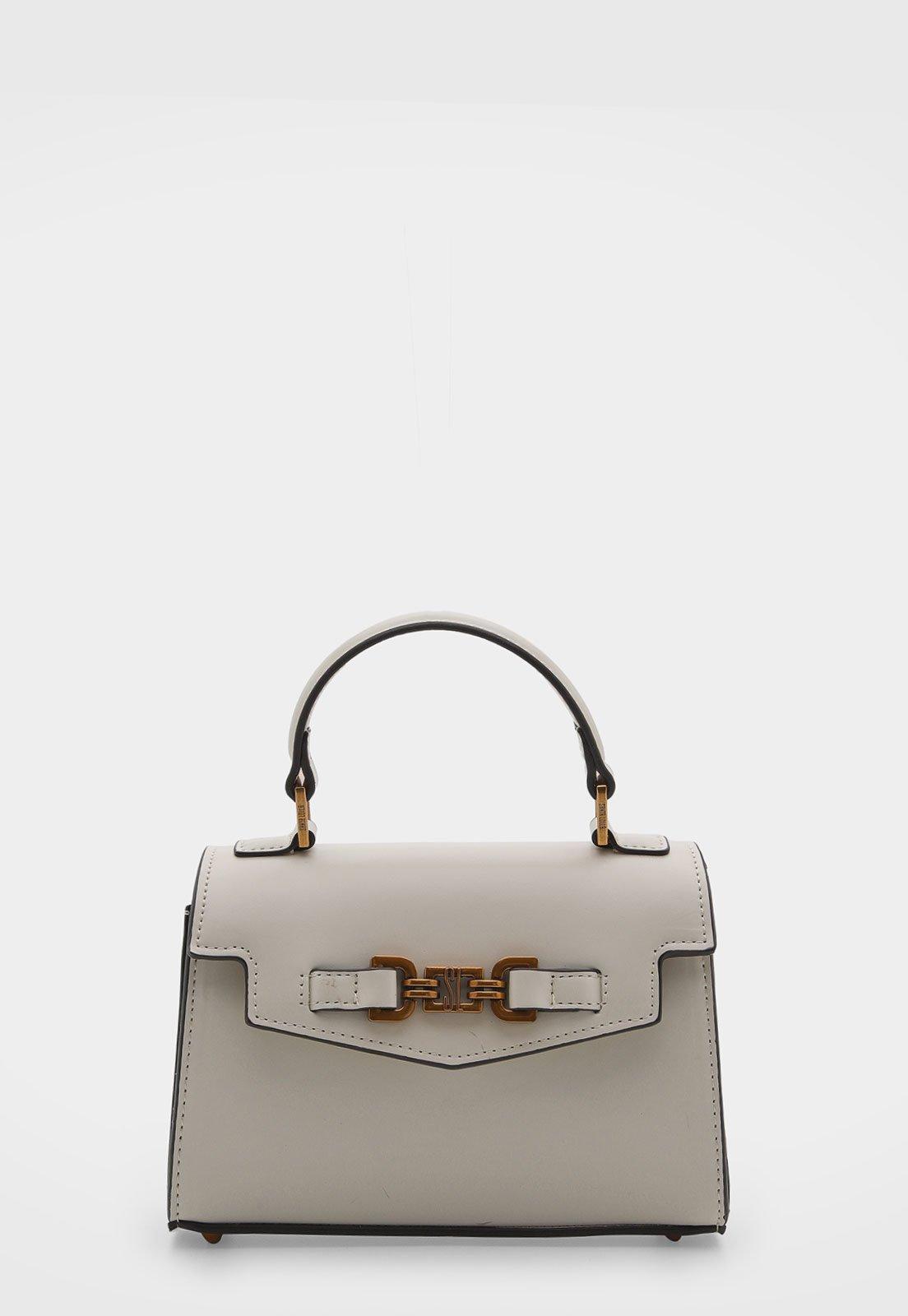 Bolsa Feminina Santa Lolla Estruturada Off-white