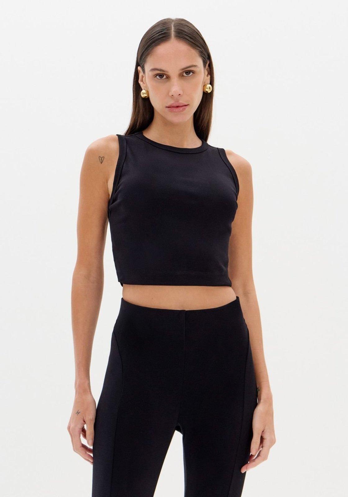 Blusa Curta Sem Mangas Lança Perfume