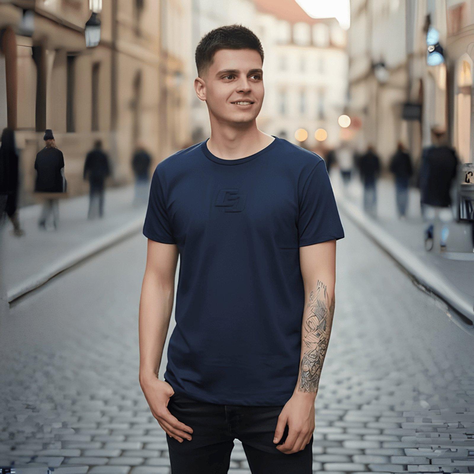 Camiseta Masculina Logo Costura Colcci