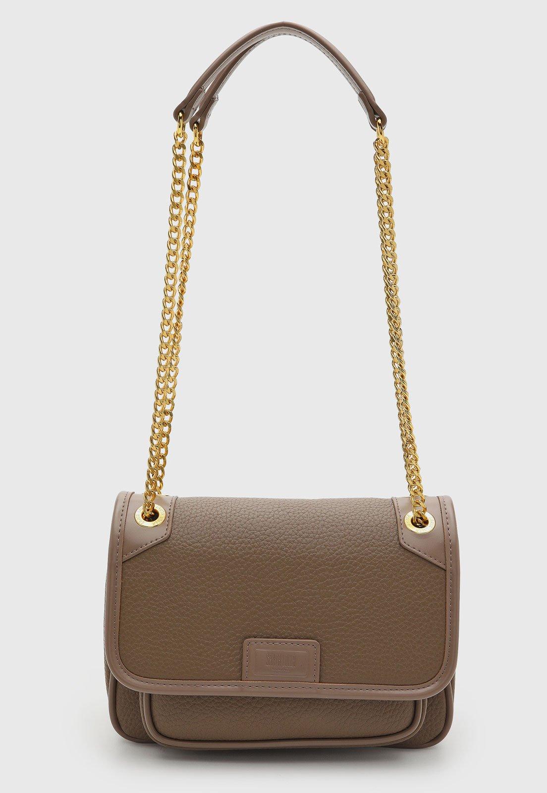 Bolsa Feminina Santa Lolla Alça Corrente Marrom