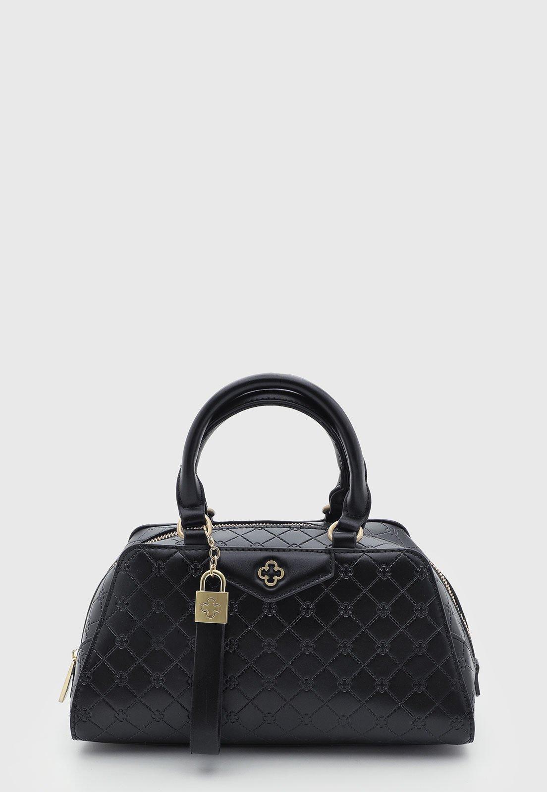 Bolsa Feminina Capodarte Média Estruturada Preta