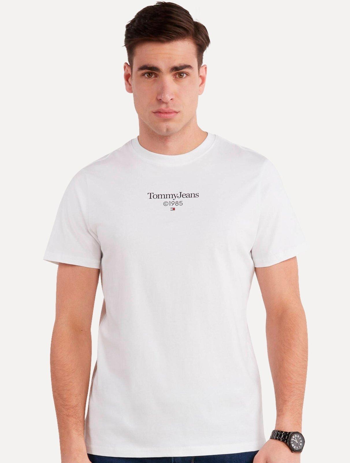 Camiseta Tommy Jeans Masculina Regular TJ 85 Entry Branca