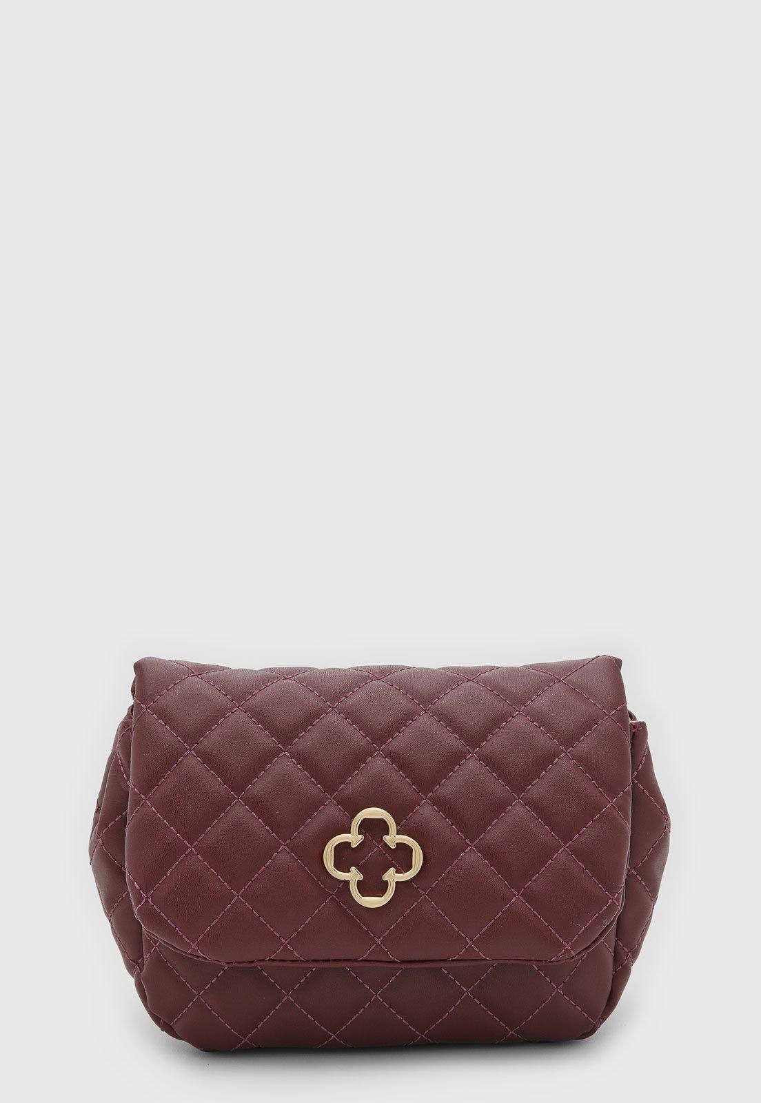 Bolsa Feminina Capodarte Matelassê Vinho