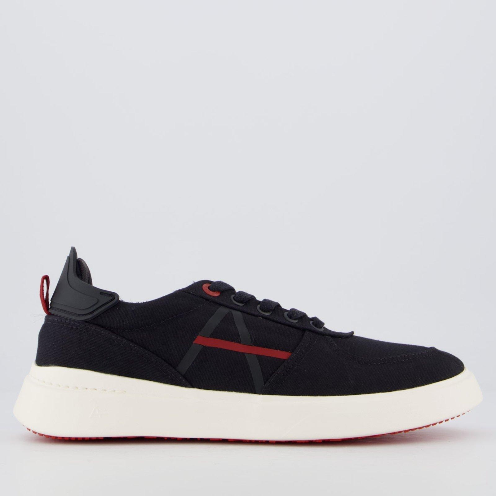 Tênis Aramis Journey Icon Square Preto e Vermelho