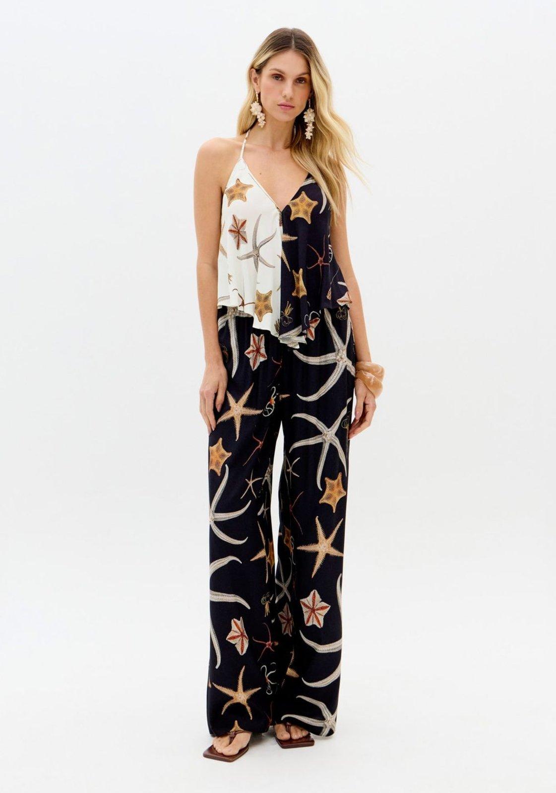 Calça Full Length Estampada Lança Perfume