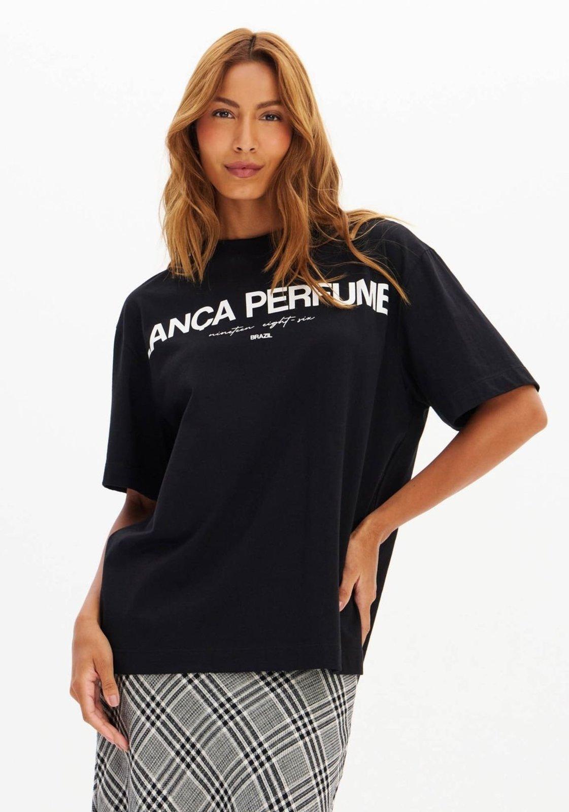 T-shirt Oversized Manga Curta Lança Perfume
