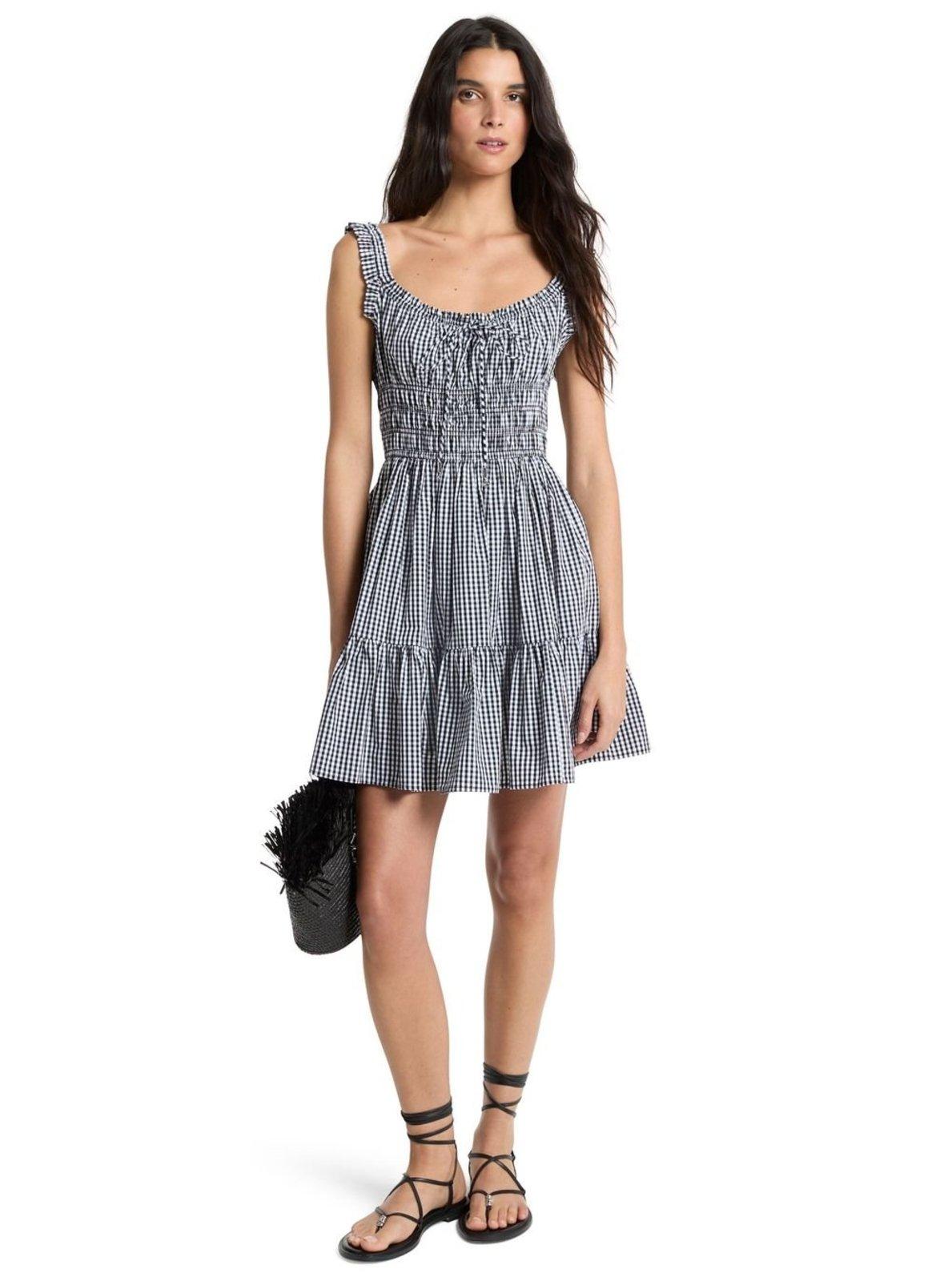 Vestido Gingham Em Algodão MS683DFKQP048