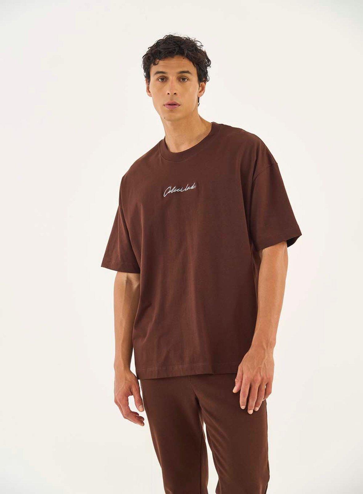 Camiseta Slim Colcci Com Logo Bordada