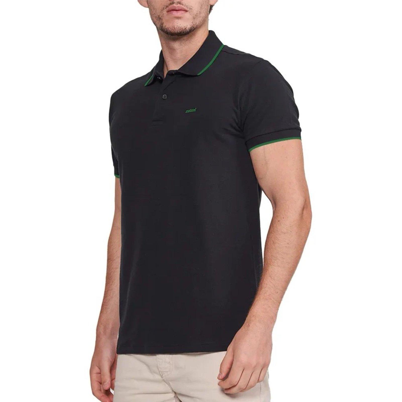 Camisa Polo Colcci One Line Ve26 Preto Masculino