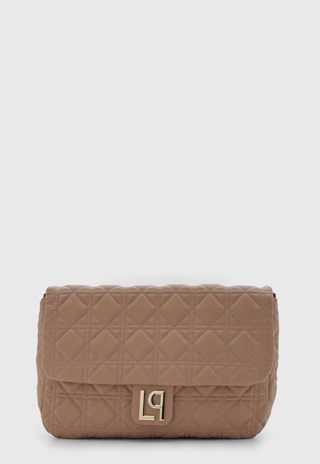Bolsa Feminina Lança Perfume Matelassê Bege