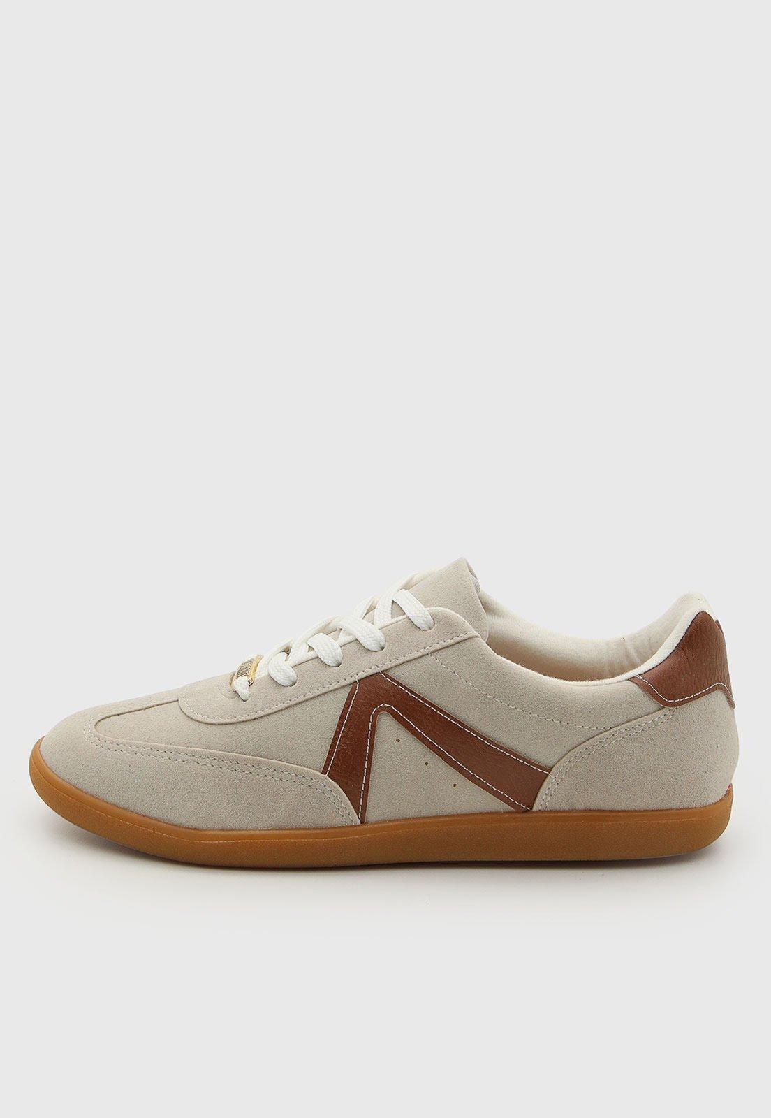 Tênis Feminino Vizzano Cano Baixo Bege