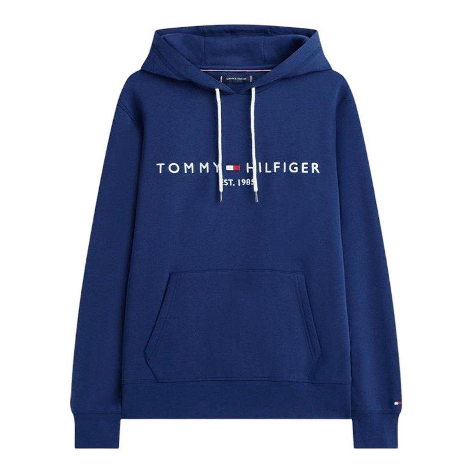 Moletom Tommy Hilfiger Logo Hoody Masculino Marinho