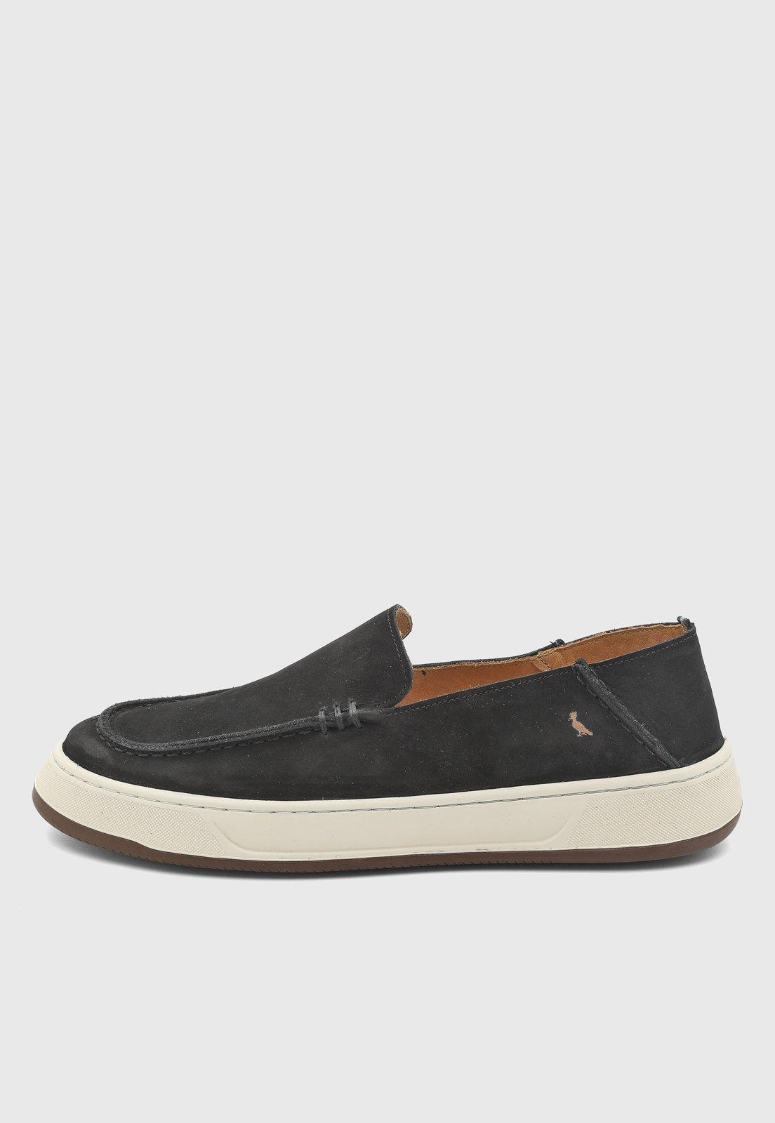 Tênis Masculino Reserva Couro Preto