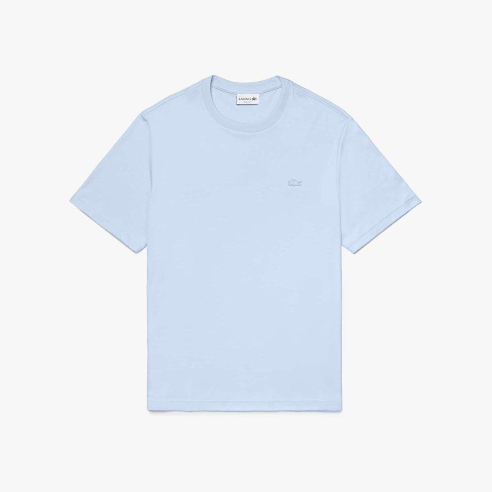 Camiseta entrelaçada de algodão Azul