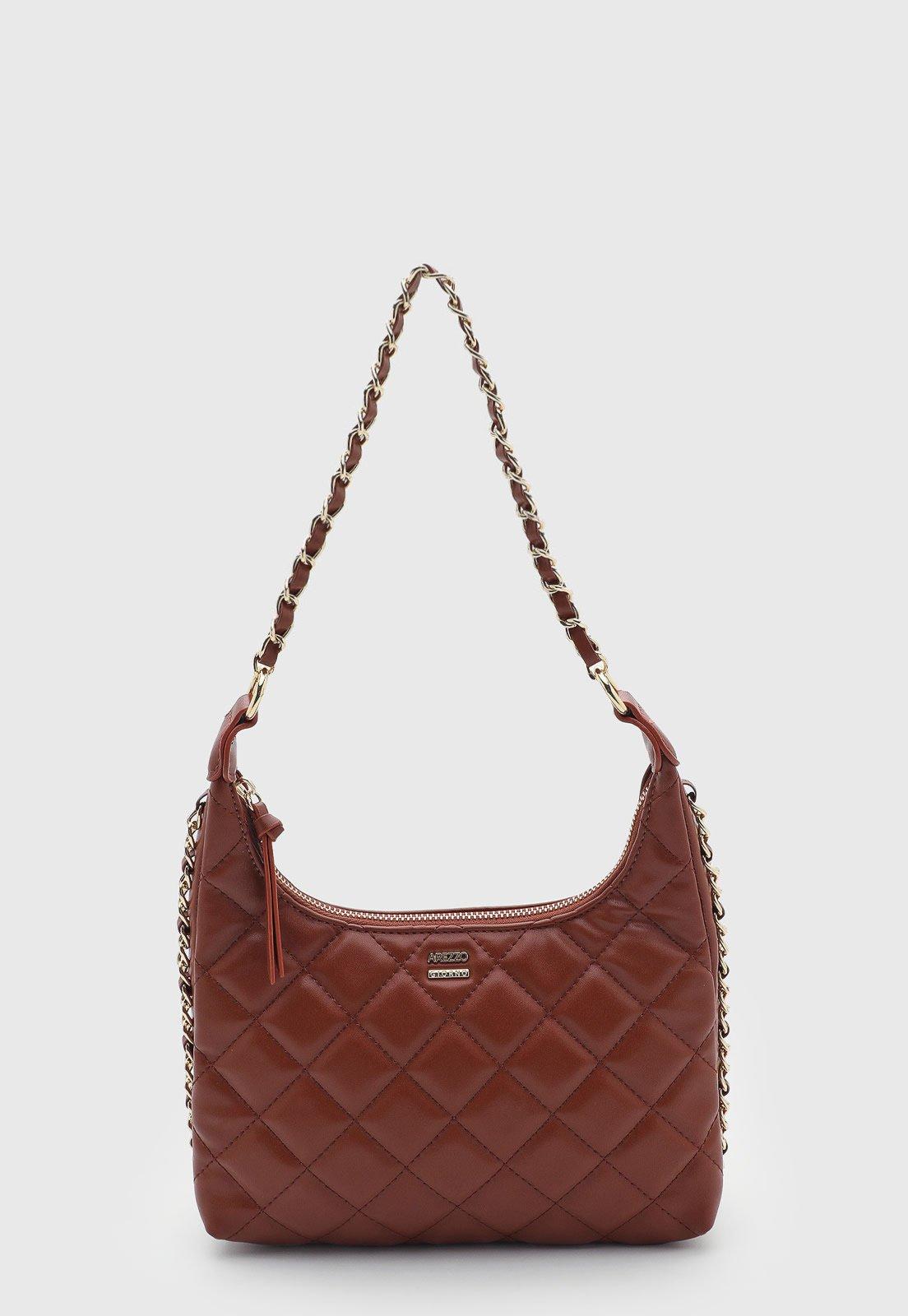Bolsa Feminina Arezzo Matelassê Marrom