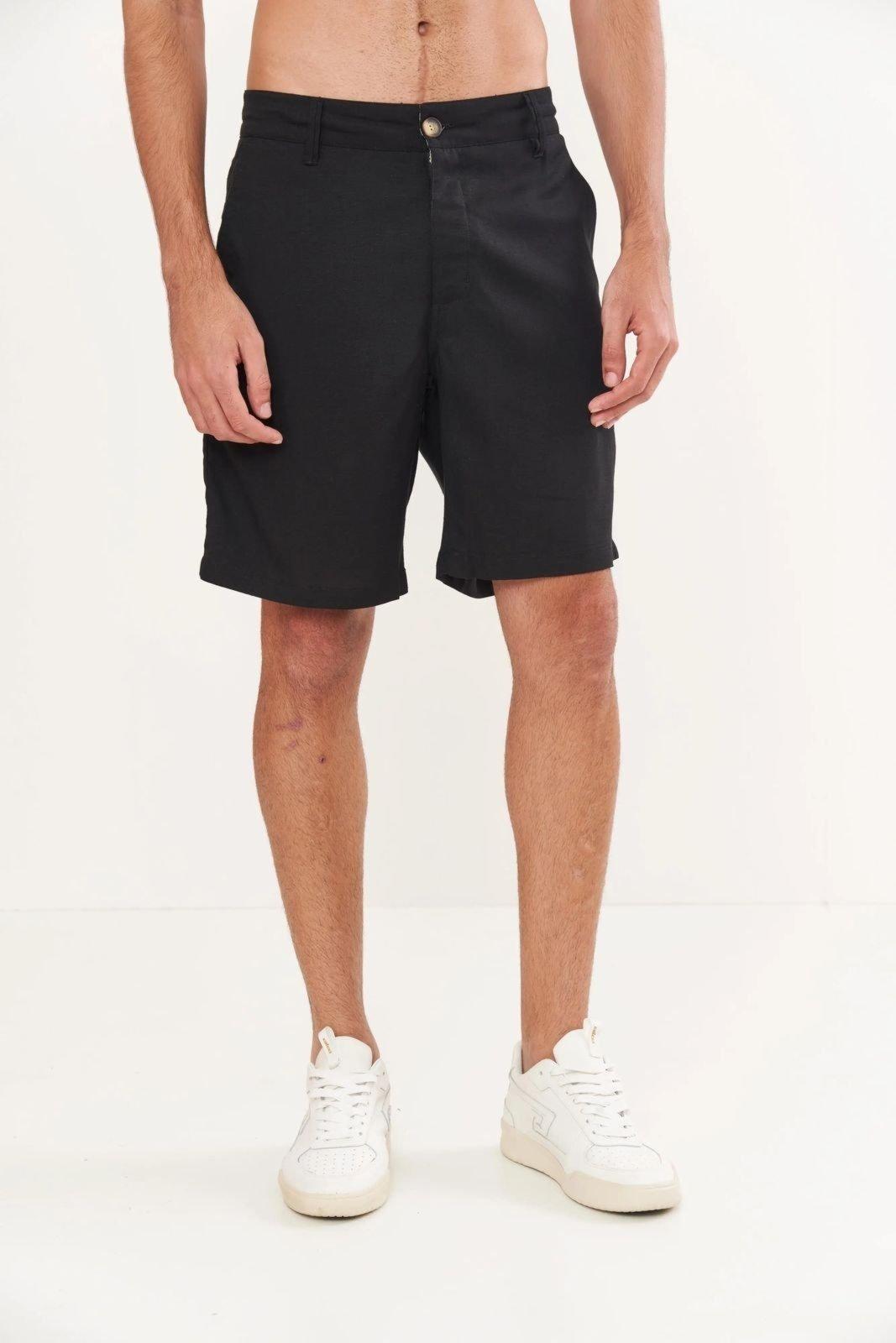 Bermuda Linho Colcci Preto