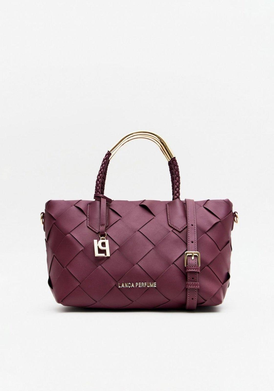 Bolsa Tote Alça De Metal E Pingente Lança Perfume