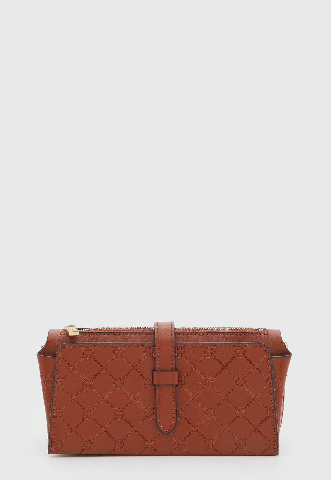 Bolsa Capodarte Retangular Alça Longa Caramelo