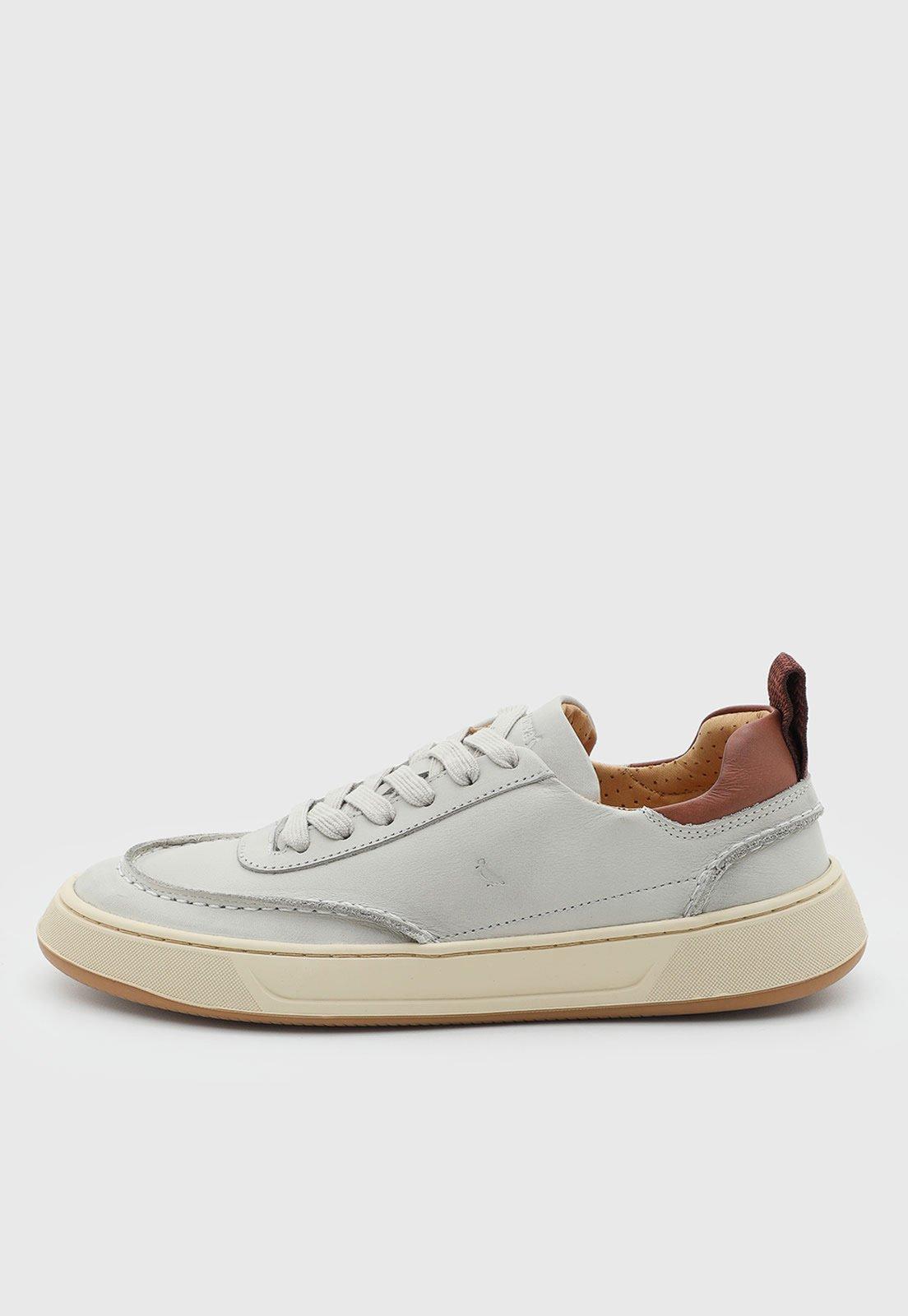 Tênis Masculino Reserva Couro Cinza