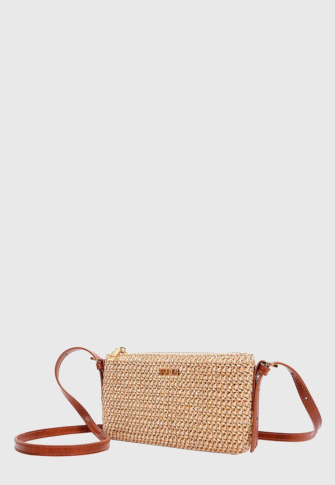 Bolsa Pequena Santa Lolla Texturizada Bege