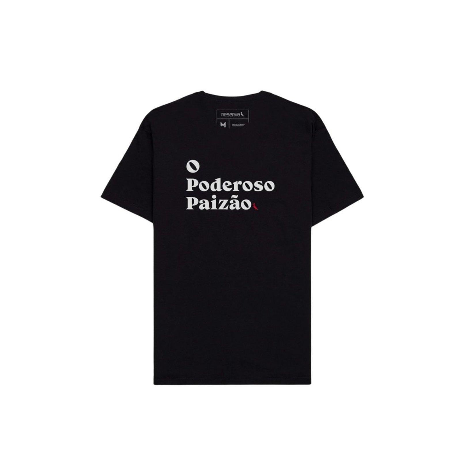 Camiseta Poderoso Paizao Reserva Preto