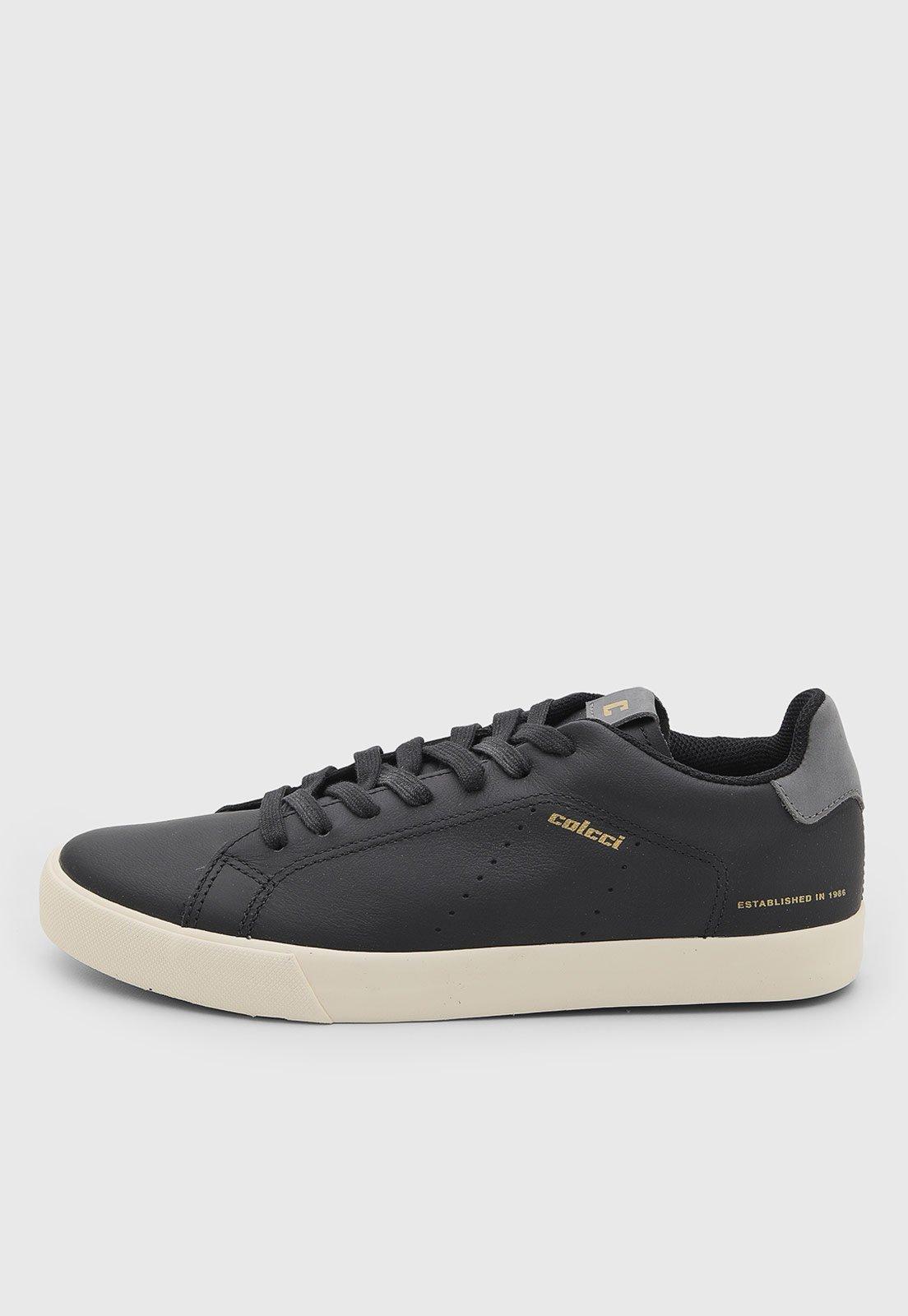 Tênis Masculino Colcci Cano Baixo Preto