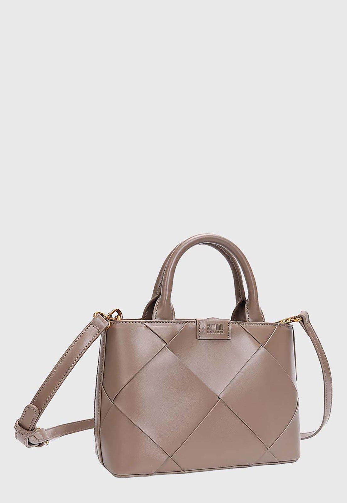 Bolsa Feminina Santa Lolla Trançada Marrom