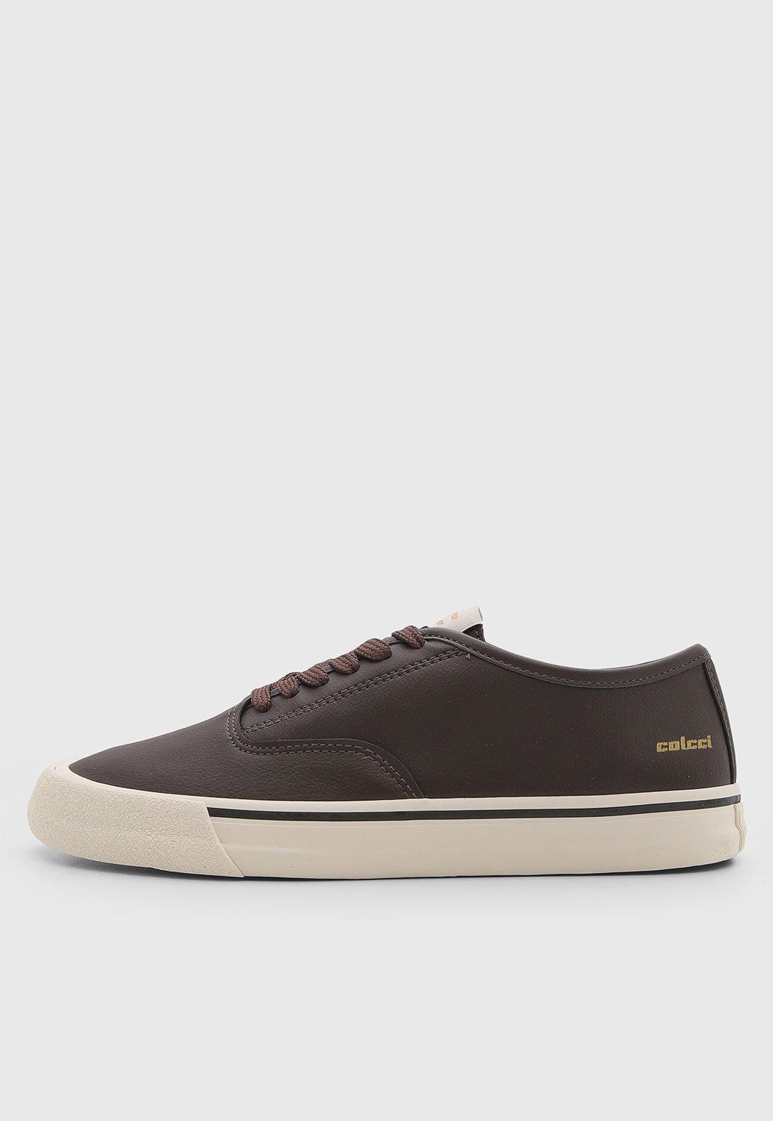 Tênis Masculino Colcci Couro Marrom