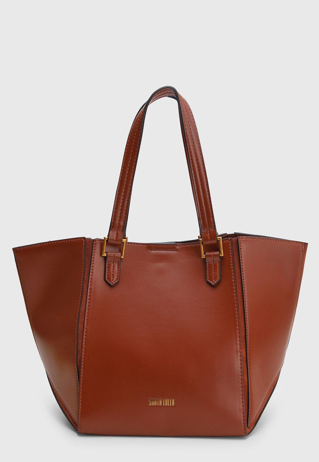 Bolsa Feminina Santa Lolla Média Alças Duplas Marrom