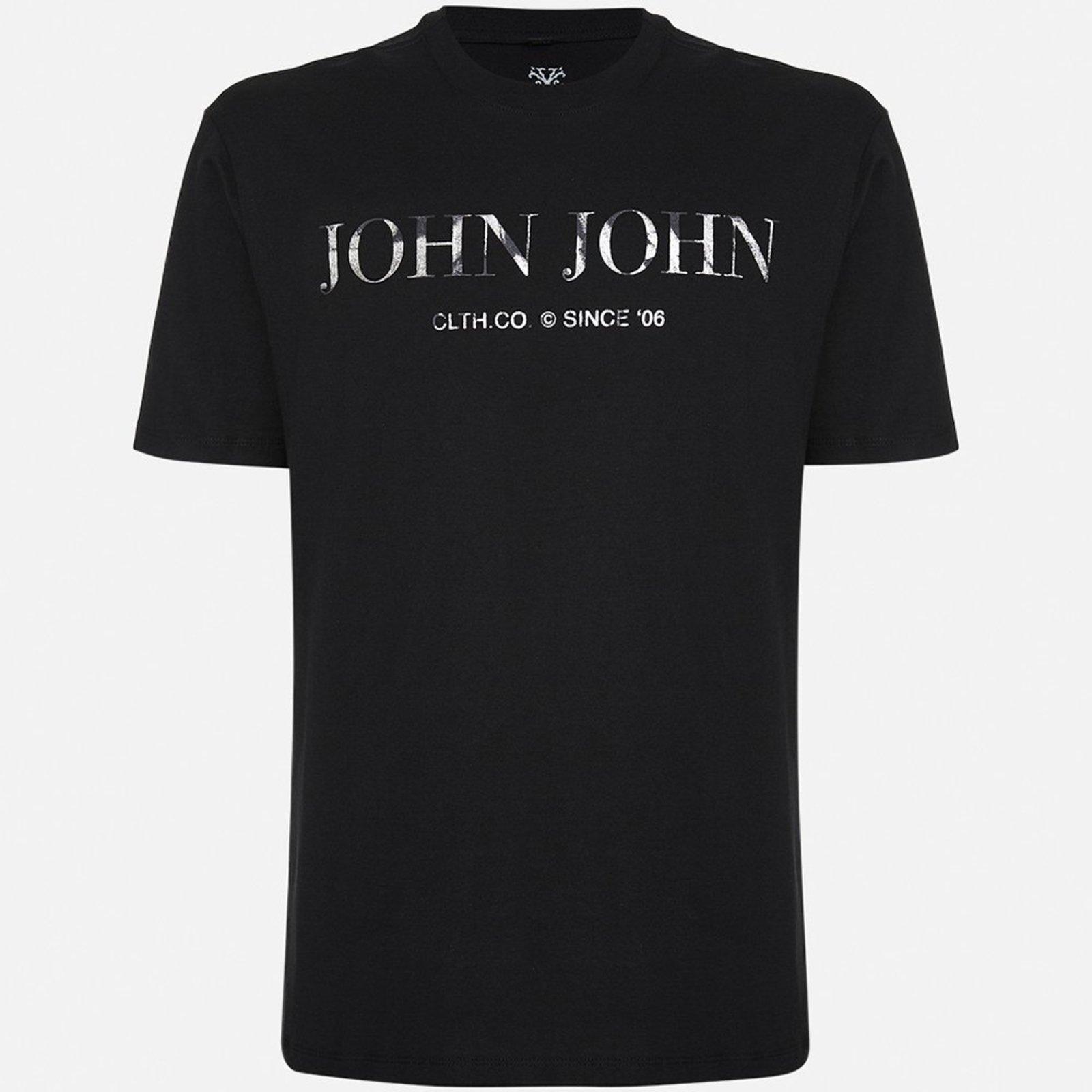 Camiseta John John Rg Clth Brand Pr27 Preto Masculino