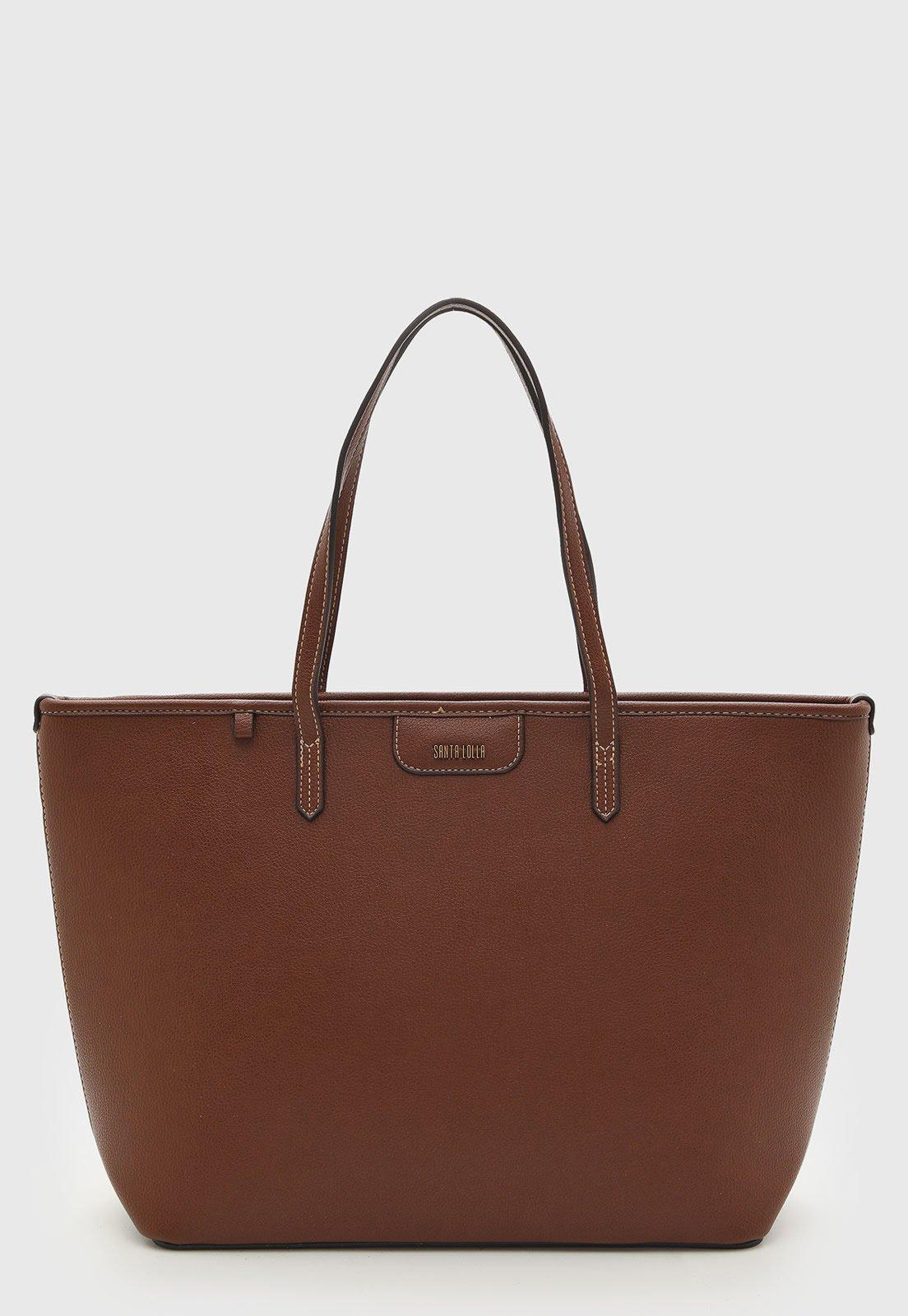 Bolsa Feminina Santa Lolla Retangular Marrom