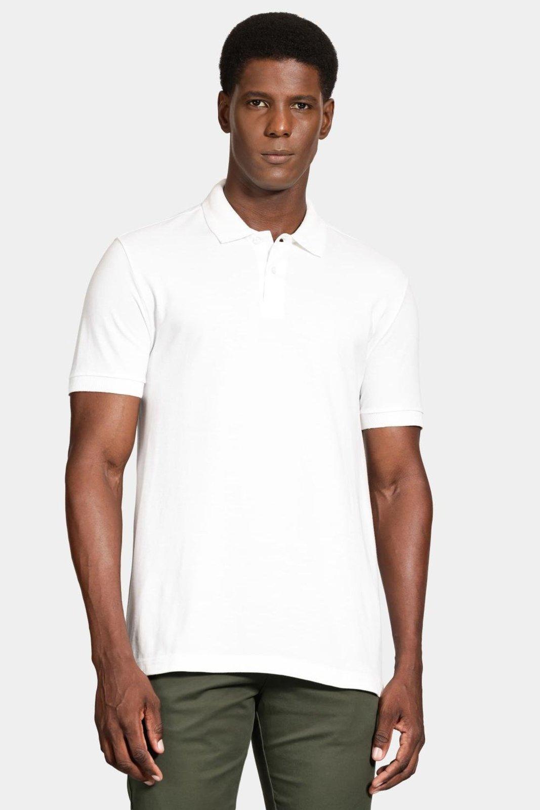 Polo Aramis Manga Curta Gola Jacquard