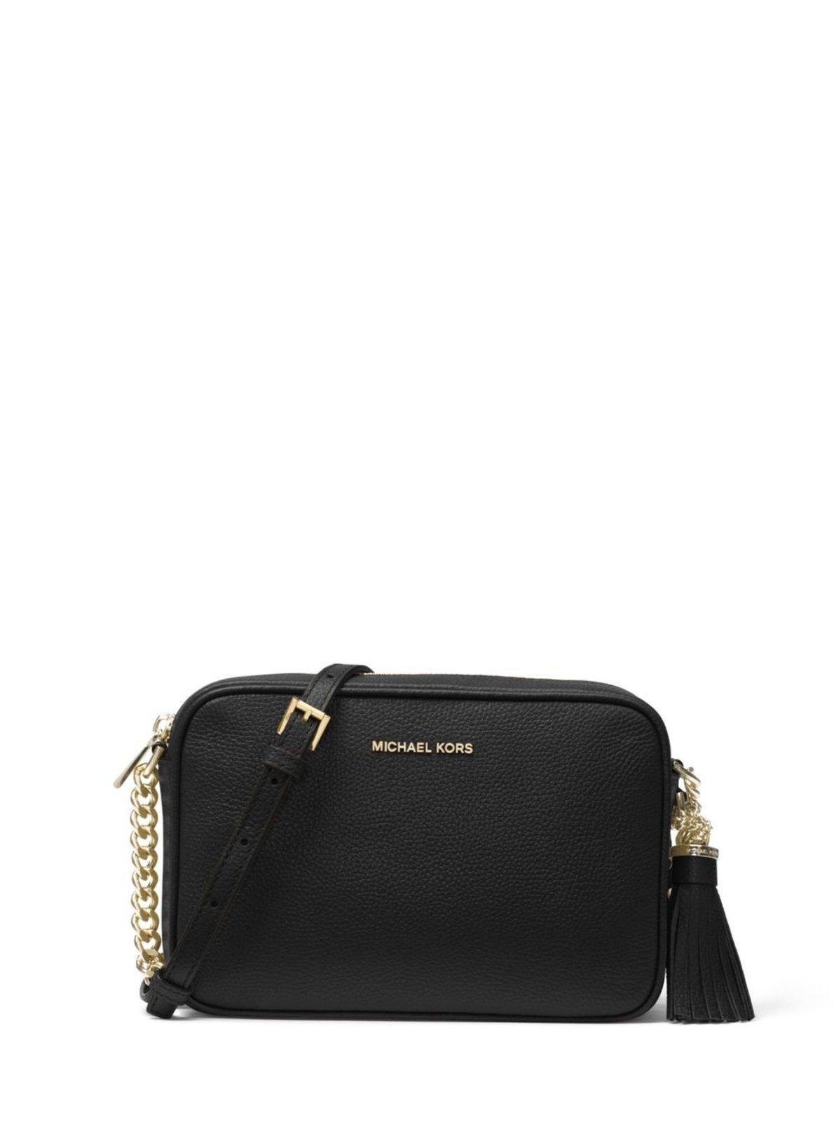 Bolsa Transversal Jet Set Pequena De Couro 32F7GGNM8L001
