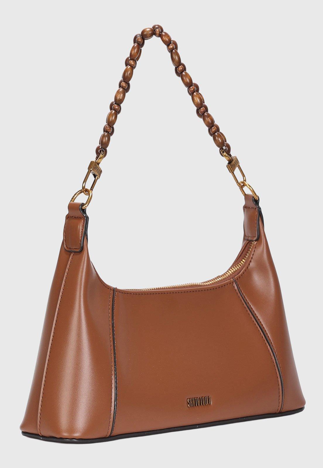 Bolsa Feminina Santa Lolla Alça Corrente Marrom
