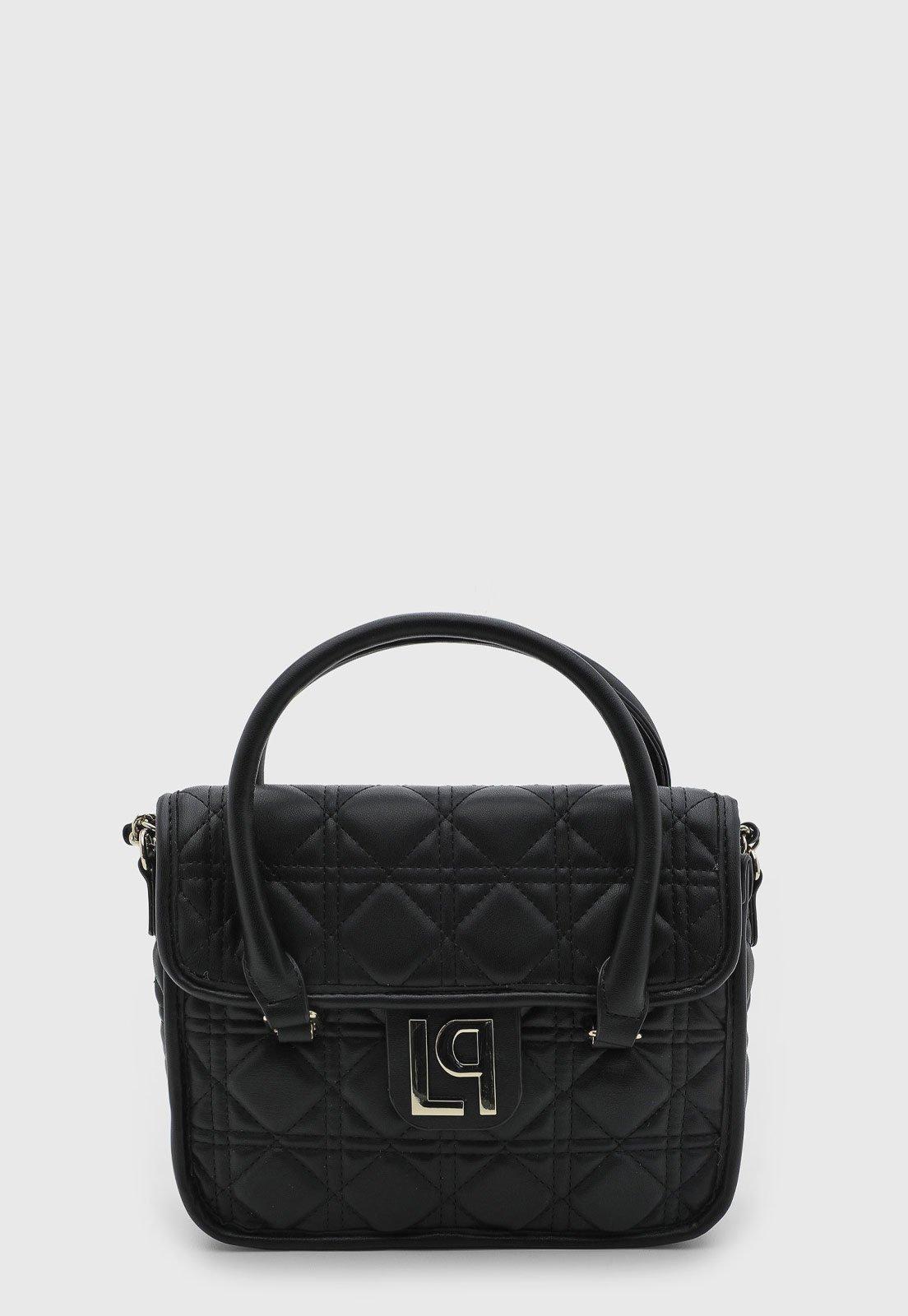 Bolsa Feminina Lança Perfume Média Matelassê Preta