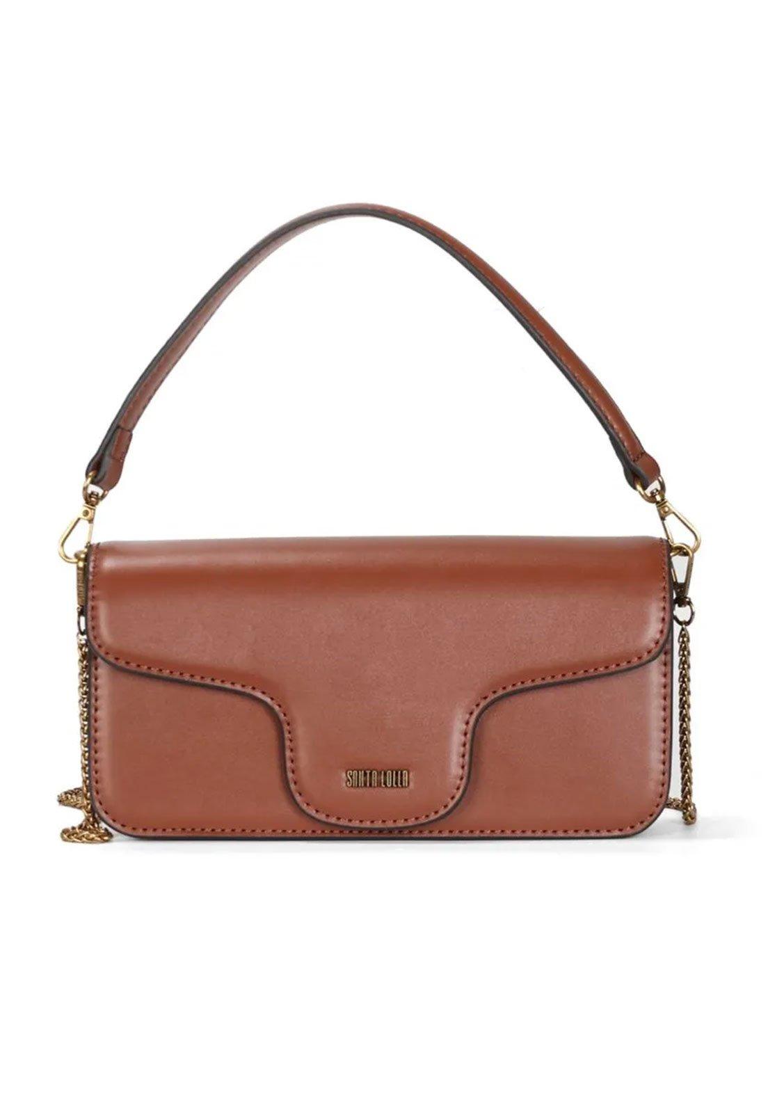 Bolsa Feminina Santa Lolla Retangular Marrom