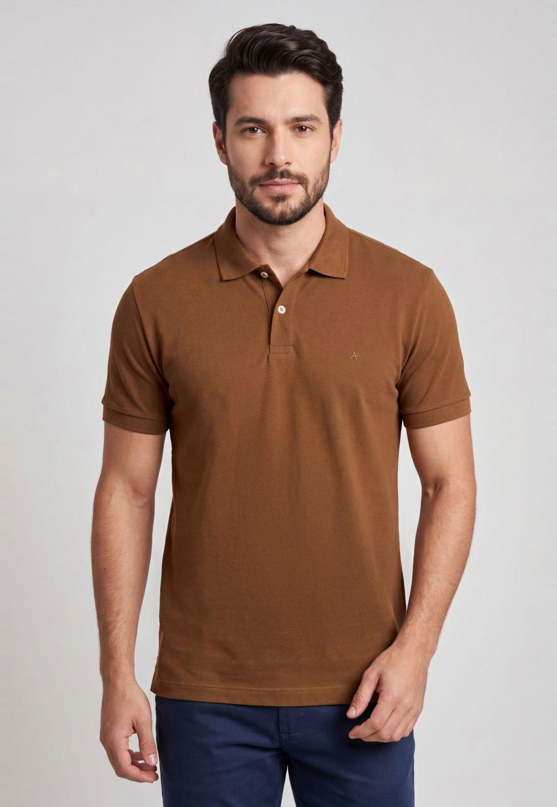 Polo Masculina Aramis Caramelo