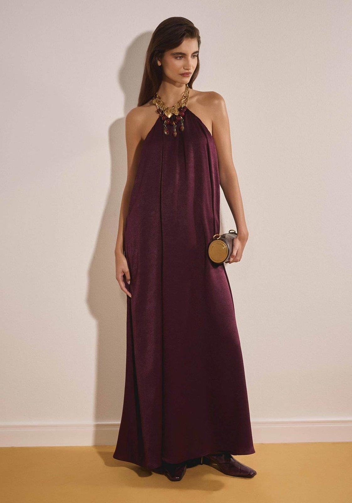 Vestido Frente Única Longo Lança Perfume