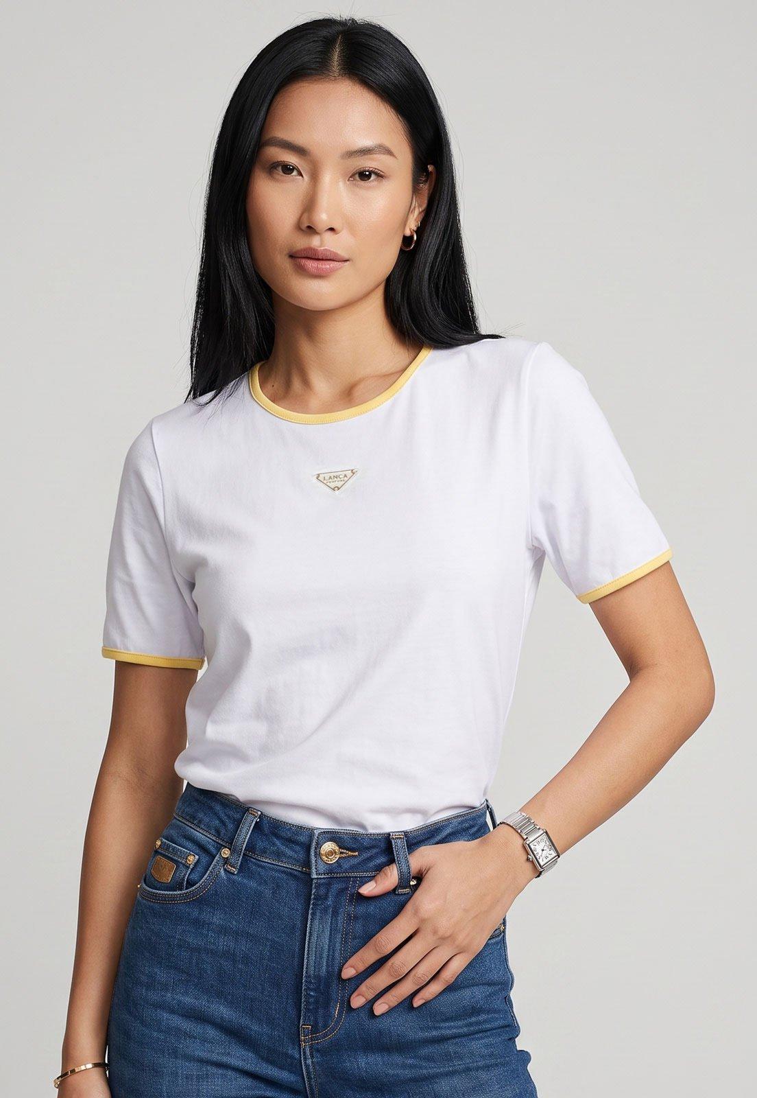 Camiseta Feminina Lança Perfume Branco