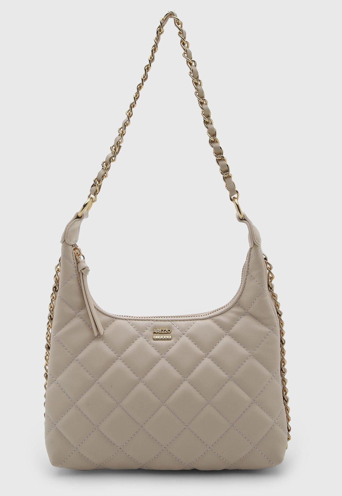 Bolsa Feminina Arezzo Design Acolchoado Nude