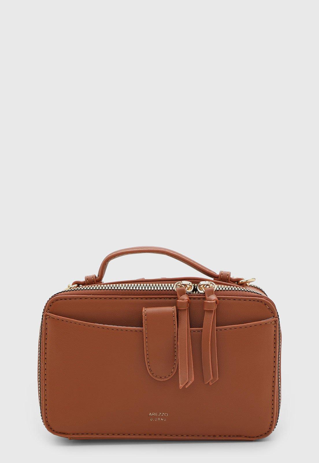 Bolsa Feminina Arezzo Estruturada Caramelo