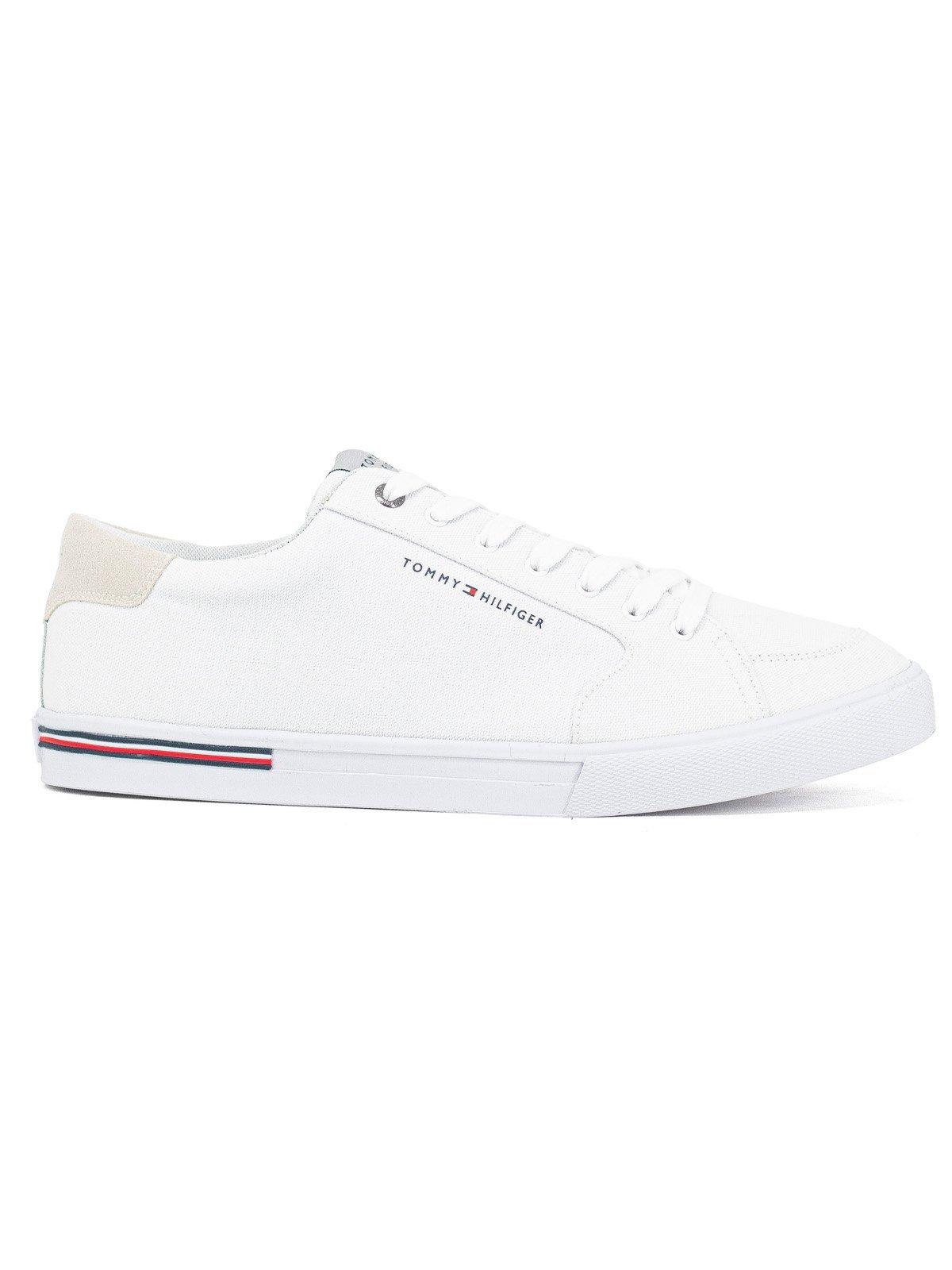 Tênis Masculino Tommy Hilfiger Casual New Harrington Confortável Branco White