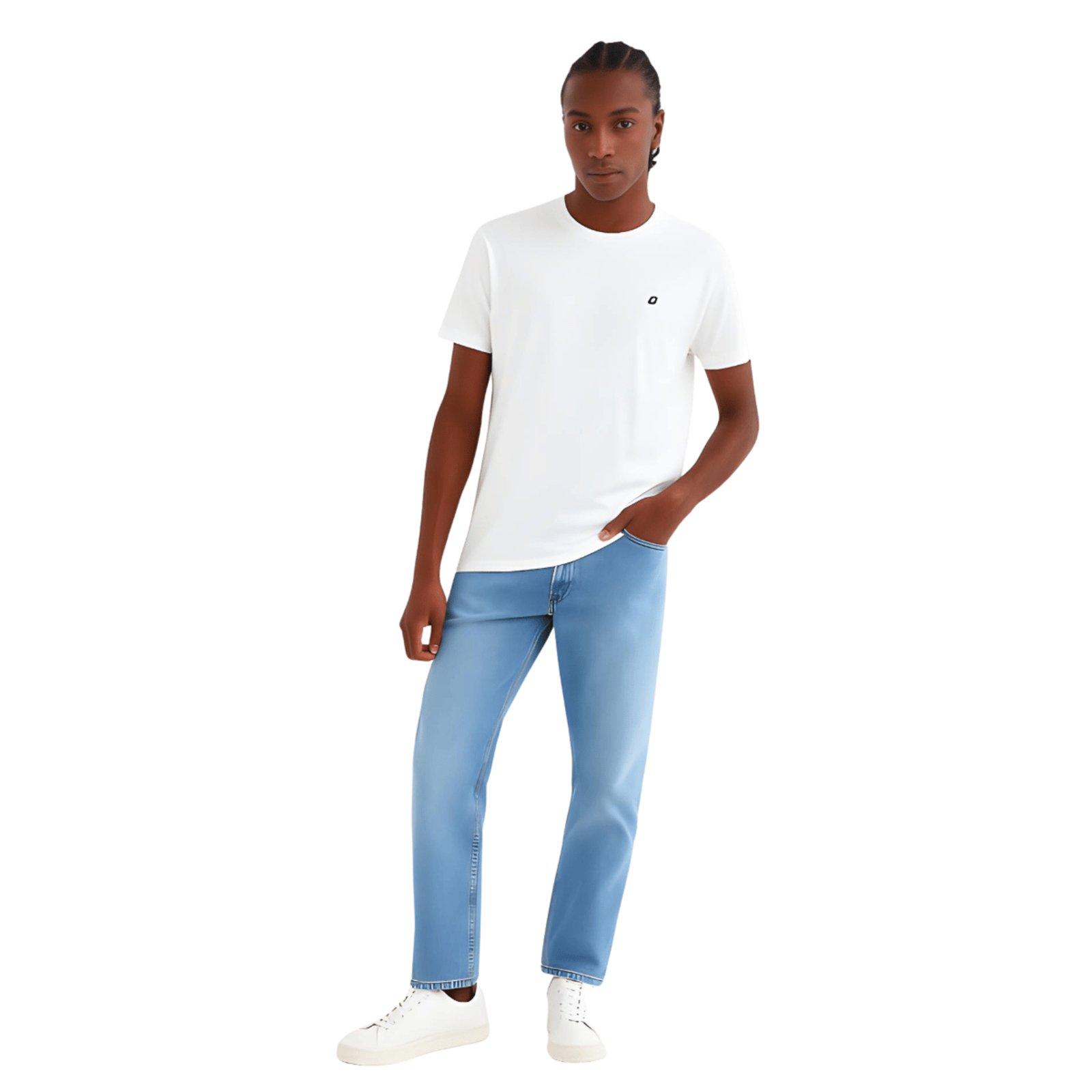 Camiseta Masculina Regular Logo C Color Colcci