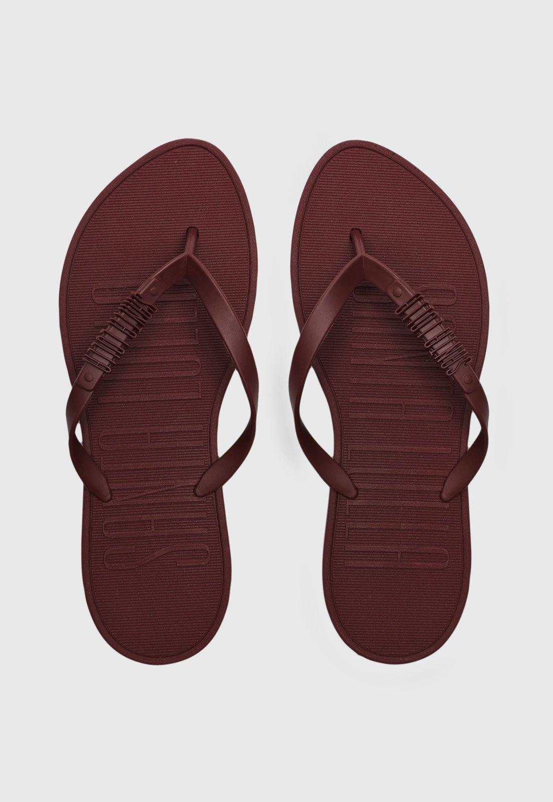 Chinelo Santa Lolla Logo Vinho