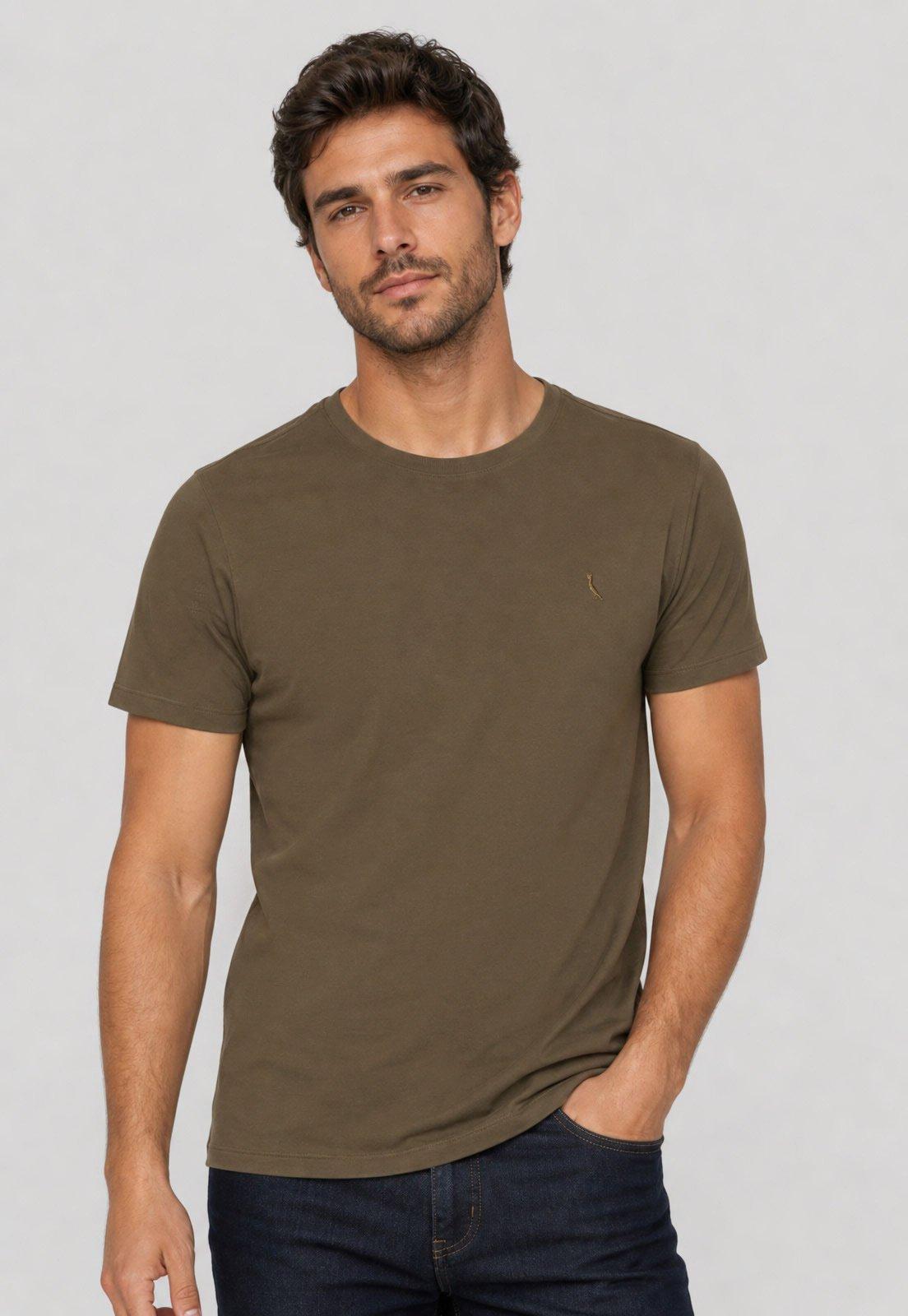 Camiseta Masculina Reserva Logo Verde Musgo