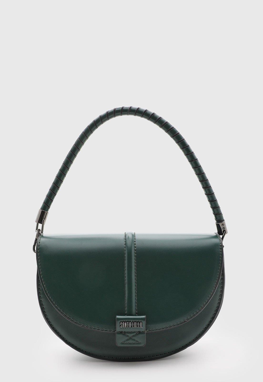 Bolsa Feminina Santa Lolla Média Meia-lua Verde